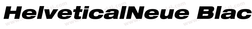 HelveticalNeue BlackExt字体转换